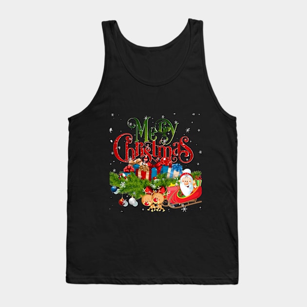 Merry Christmas T-Shirt Tank Top by mizocrow